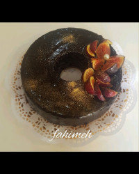 کیک پرتقالی با رویه ی گاناش