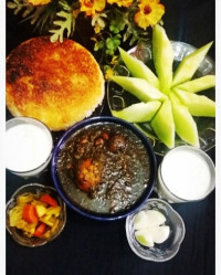 قرمه سبزی بامرغ