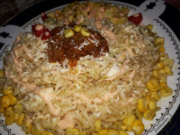 نودل با سس گوشت