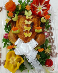 مرغ شکم پر سفارش یخچال عروس خانوم