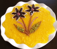 تزئین شعله زرد نذری