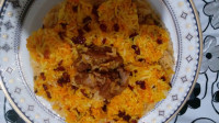 لوبیا پلو قالبی