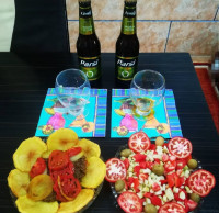 خوراک گوشت با لوبیا