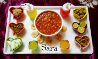 خوراک لوبیا چیتی با قارچ