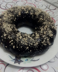 کیک شکلاتی ساده با روکش (گاناش براق)