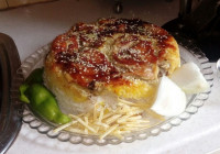 ته دیگ مرغ زعفرانی