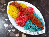 ماکارونی رنگین کمانی