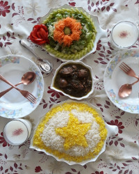 قرمه سبزی ناهار من و عطا