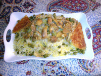 نخود پلو .شام ساده ما