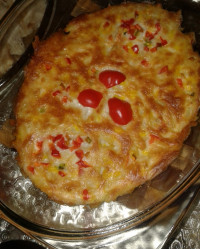 خوراک مرغ با پنیر