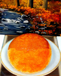 برنج محلی باتهدیگ زعفرانی