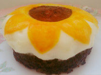 موس موز با مغز کیک شکلاتی