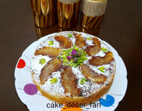 کیک سیب برگردان