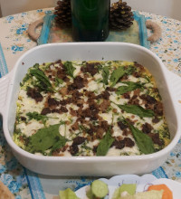 گراتن کدو و اسفناج