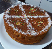 کیک نسکافه گردویی