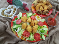 مرغ و قارچ سوخاری