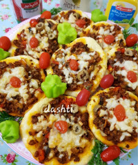 مینی پیتزای خانگی شام امشب