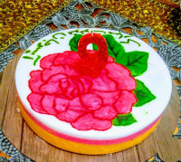 نقاشی روی ژله برا کیک تولد خواهرزاده ام