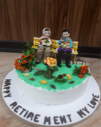 کیک وژله بازنشستگی همسر عزیزم