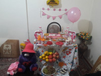 میز تولد گل دخترم حلما جان