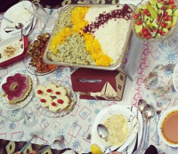 اینم شام مهمونی من برای خواهر گلم خیلی دوست دارم ابجی