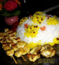 چلو جوجه زعفرونی