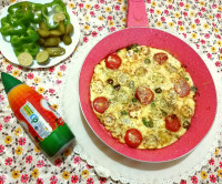 املت کدو و گوجه