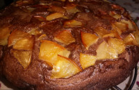 کیک سیب برگردون با دستور کیک یک تخم مرغی