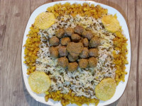 ماش پلو با کوفته قلقلی