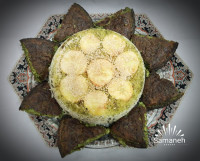 سبزی پلو با کوکو سبزی