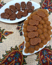 حلوا بیسکویتی خرما بیسکویتی