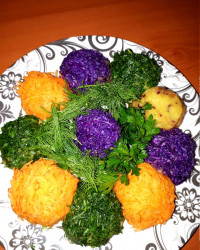 توپک های سیب زمینی . تقدیم به شما .