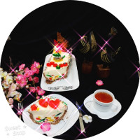 چیز کیک سوپرایزی رنگین کمانی