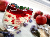 ژله حباب دار اناری