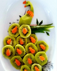 تزیین بشقاب میوه کودک