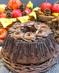 کیک شیر داغ شکلاتی از معصومه مرادیان