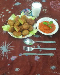پاکوره دو آرده خودم پز با سس کچاب خونگی