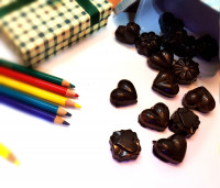 رولت شکلات رنگی