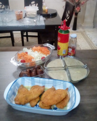 فیله سوخاری ، قارچ باربیکیو ، سوپ شیر