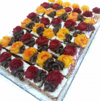حلوا خرما به شکل شیرینی میکادو