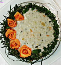 سوپ شیر و قارچ