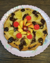کیک زرد الو ،کیک کنجدی وزبزا