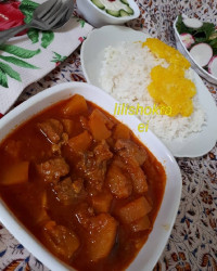 خورش کدو حلوایی