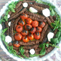 کباب کوبیده در طبیعت بابا پز