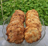 کوکی سیب و گردو و کشمش