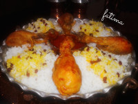 زرشک پلو ومرغ