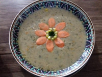 سوپ شیر و قارچ