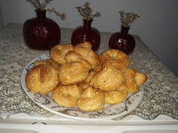 نون خامه ای خودم پز برااولین بارتقدیم به دوستای گلم جاتون خالی خیلی خوشمزه بودن