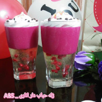 ژله حباب دار اناری