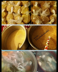 عصاره پای مرغ و قلم گوساله